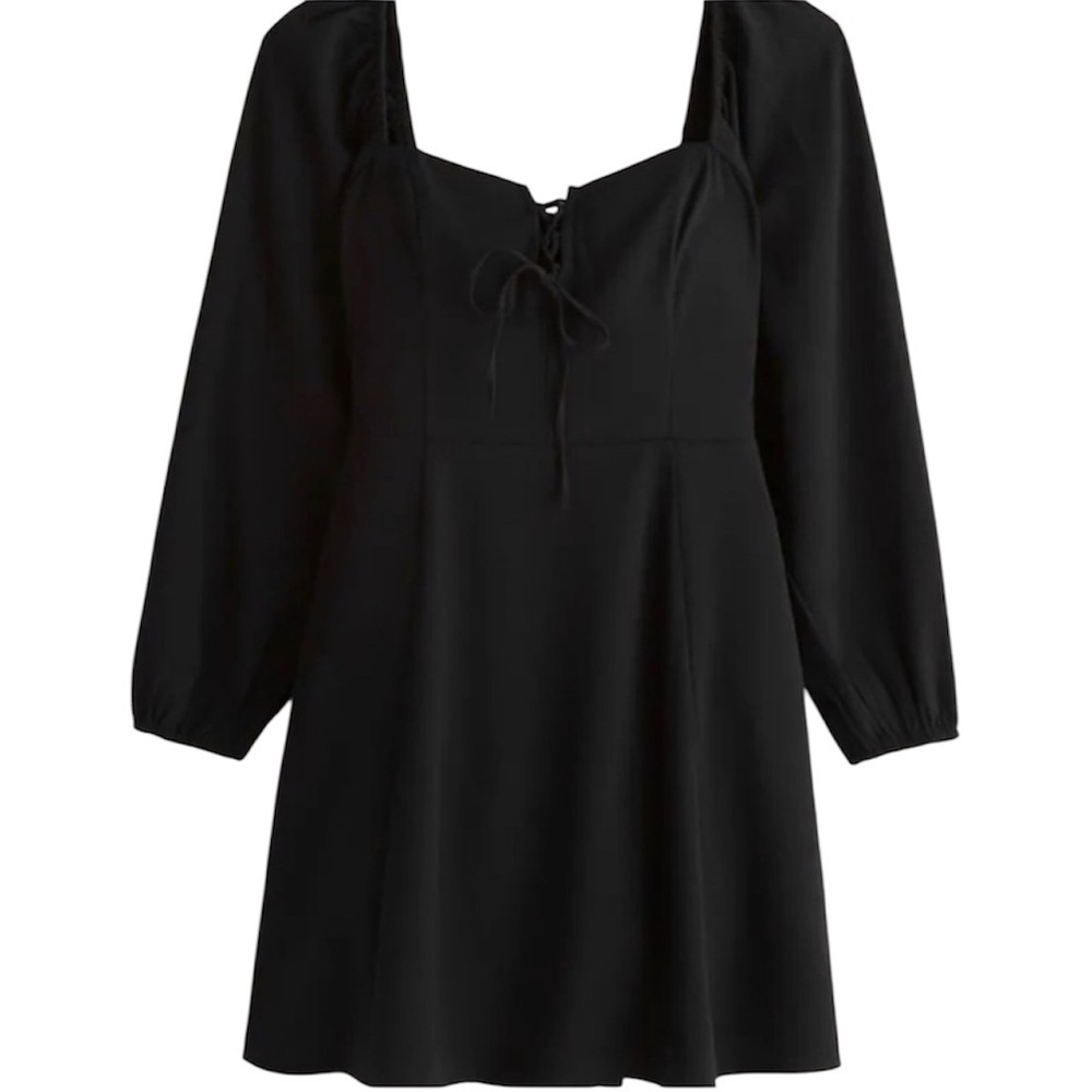 Abercrombie & Fitch Lace Up Flirty Dress